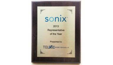 榮獲 Sonix 2013 年 Representative of the Year.